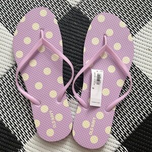 Old Navy Purple Polka Dot Flip Flops